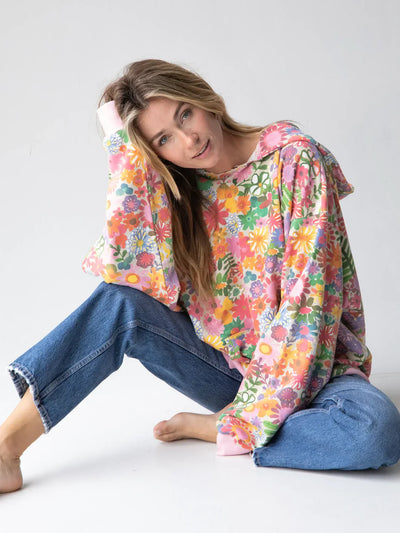 Rosalie™ | Rainbow Floral Hoodie