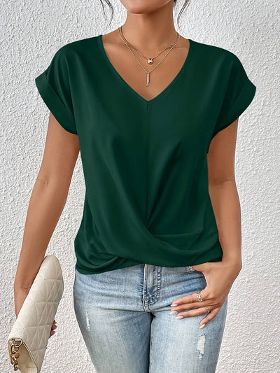 Michela™ | T-shirt med Hjärtformad Ringning