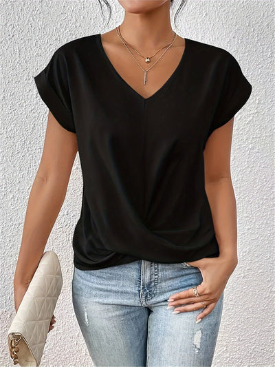 Michela™ | T-shirt med Hjärtformad Ringning
