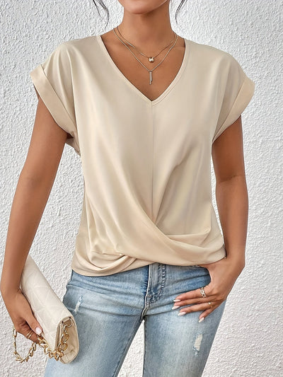 Michela™ | T-shirt med Hjärtformad Ringning