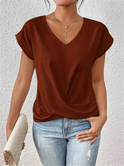 Michela™ | T-shirt med Hjärtformad Ringning