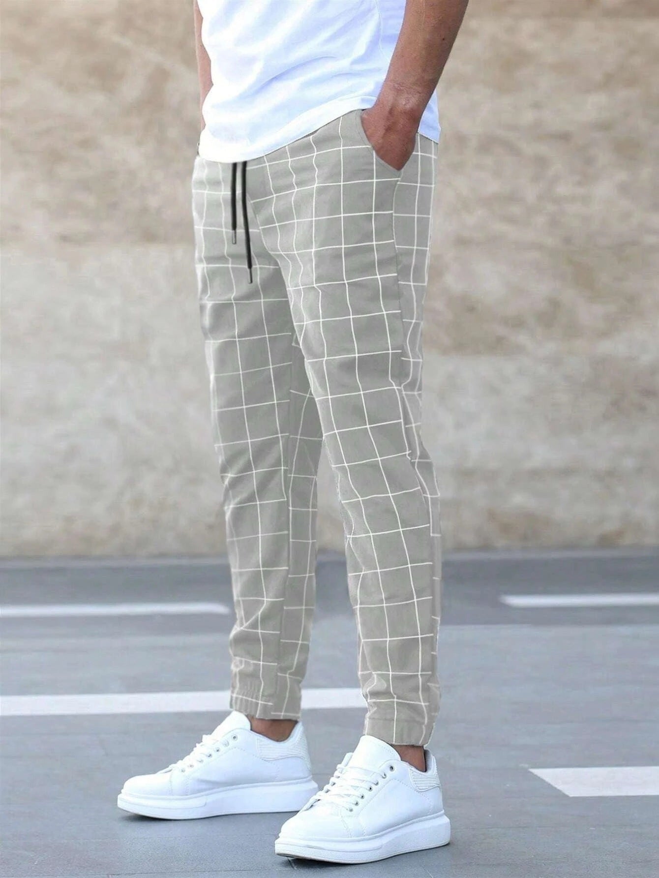 Mauro™ | Herrrutiga Joggerbyxor