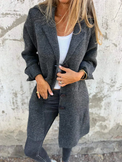 Sanna™ | Mid-length Cardigan Coat