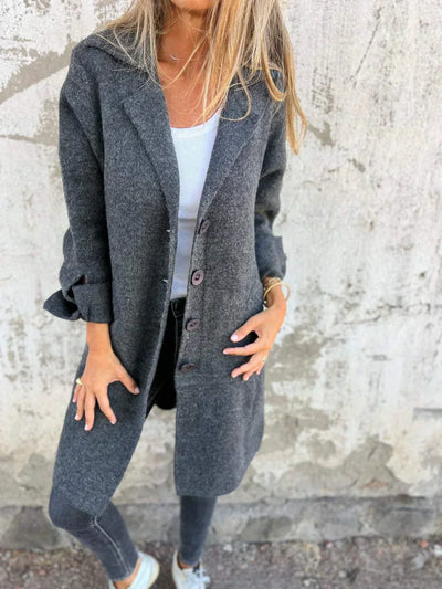 Sanna™ | Mid-length Cardigan Coat