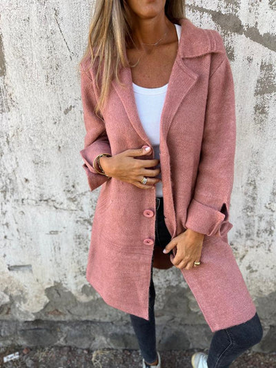 Sanna™ | Mid-length Cardigan Coat