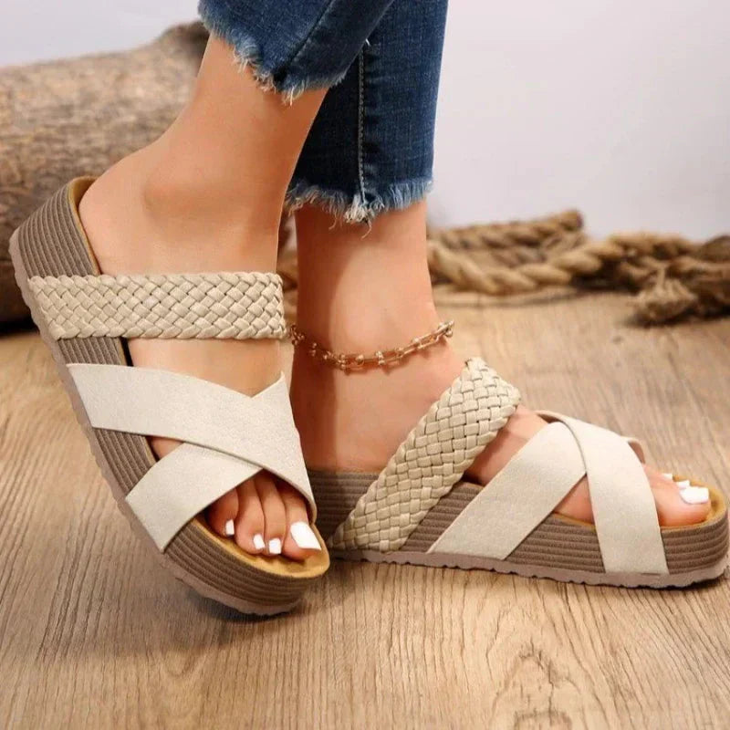 Helene™ | Ortopediska Sandaler – Komfort och Stöd i Varje Steg